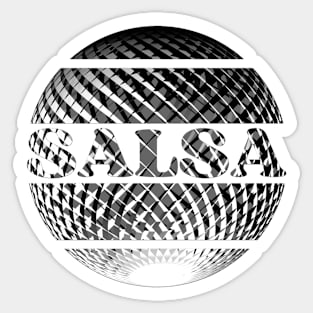 Salsa in silver Sticker